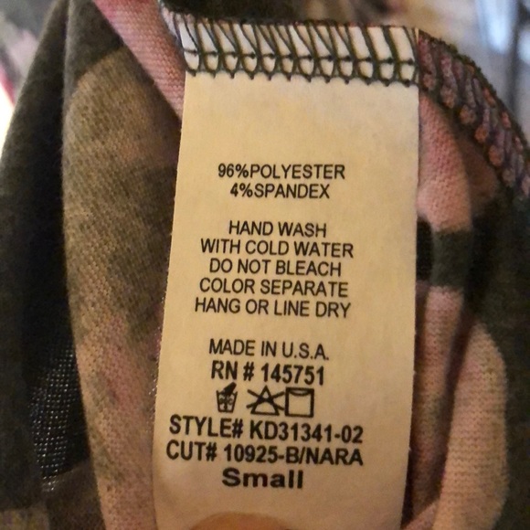 Charcoal Floral Cold Shoulder Dress - Picture 4 of 5